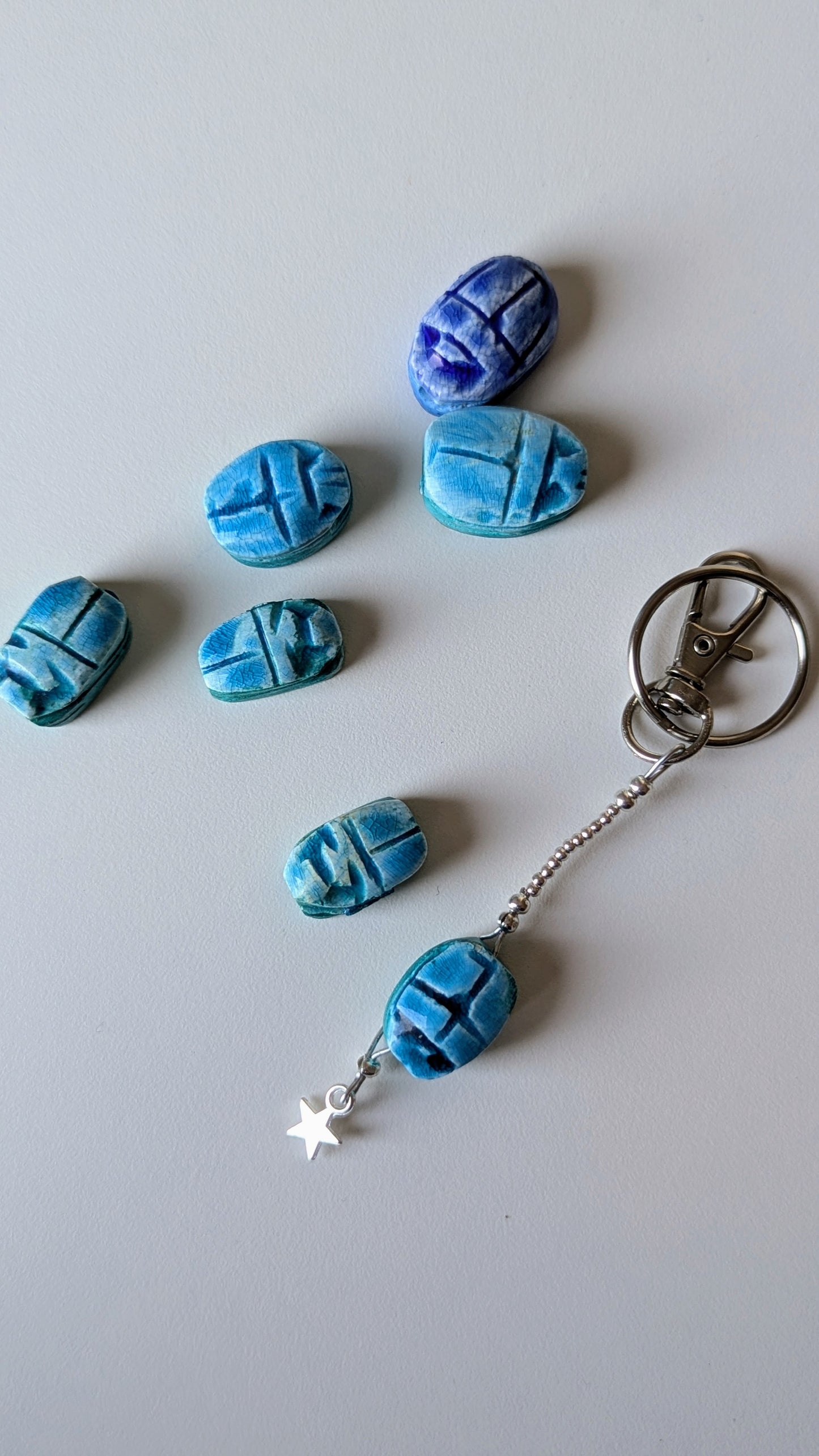 scarab keyring with other scarabs